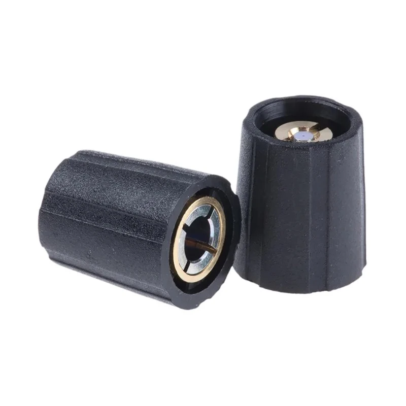 Sifam Black Nylon Potentiometer Knob 11.5 mm Diameter 14 mm Height for 4 mm Circular Shaft S110004-BLK