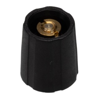 Sifam 11.5 mm Knob Diameter Black Nylon Potentiometer Knob for 3.2 mm Shaft Circular S110125-BLK