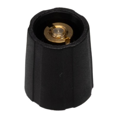 Sifam 11.5 mm Knob Diameter Black Nylon Potentiometer Knob for 3.2 mm Shaft Circular S110125-BLK