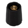 Sifam 11.5 mm Knob Diameter Black Nylon Potentiometer Knob for 3.2 mm Shaft Circular S110125-BLK