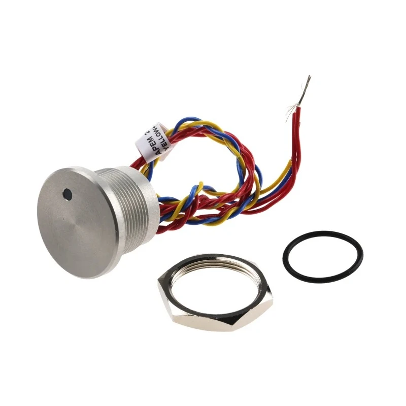 APEM Illuminated Piezo Switch, SPST Contact, IP68 Wire Terminal, Operating -40°C to 75°C 