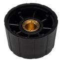 Sifam Potentiometer Knob 29.5 mm Diameter Black Nylon Matt Finish Circular Shaft 6.35 mm S290250-BLK