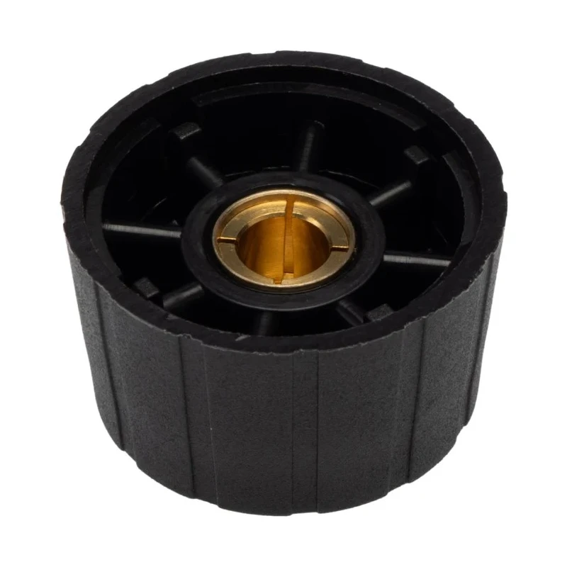 Sifam Potentiometer Knob 29.5 mm Diameter Black Nylon Matt Finish Circular Shaft 6.35 mm S290250-BLK