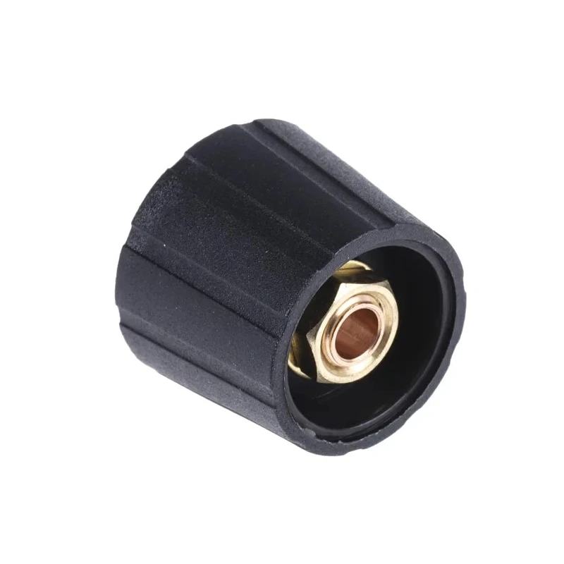 Sifam Black Nylon Potentiometer Knob 21.5 mm Diameter, 17.7 mm Height, Circular 6 mm Shaft S210006-BLK
