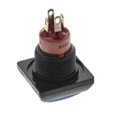 APEM IP Series Illuminated Push Button Switch, Momentary, Panel Mount, 12 mm Cutout, SPST, Red LED, IP67, 50 V IPC3SAD1LOS