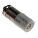 RS PRO White Indicator Lamp Single Chip 12 V AC/DC Midget Groove Base 6 mm Diameter 225-997