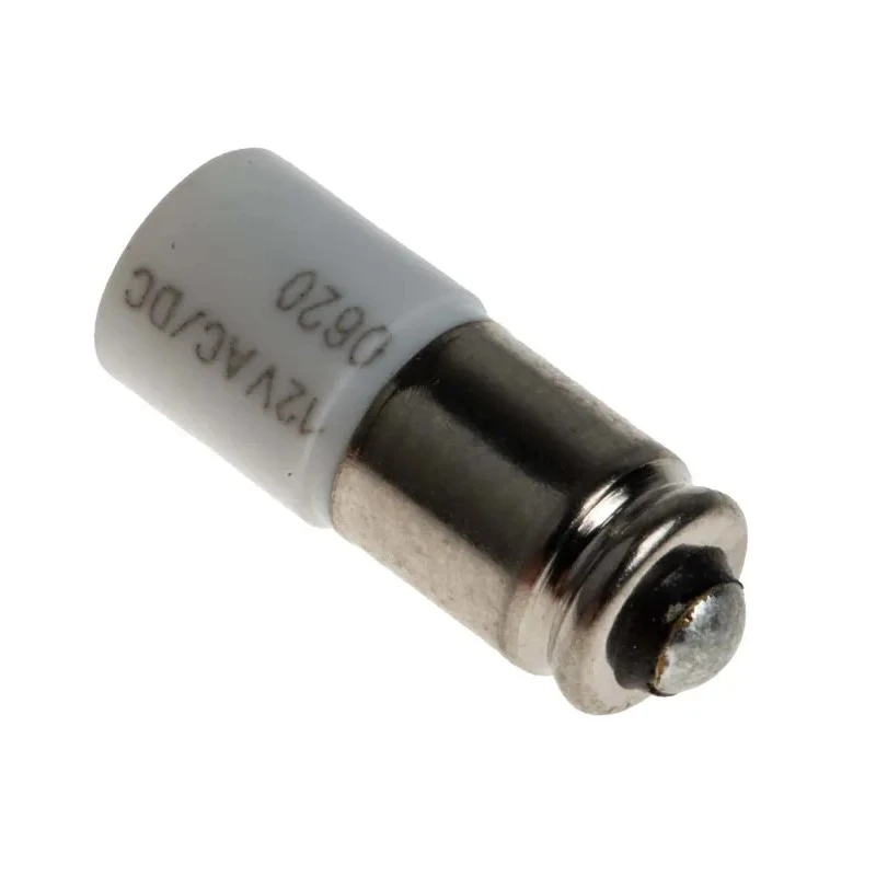 RS PRO White Indicator Lamp Single Chip 12 V AC/DC Midget Groove Base 6 mm Diameter 225-997