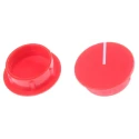 Sifam Red Nylon Potentiometer Knob Cap 21.5 mm Diameter for 6 mm Axial Shaft C211-RED