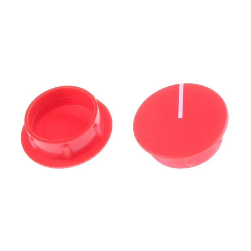 Sifam Red Nylon Potentiometer Knob Cap 21.5 mm Diameter for 6 mm Axial Shaft C211-RED