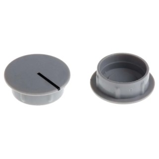 Sifam Potentiometer Knob Cap Grey Nylon 21.5 mm Diameter for 6 mm Axial Shaft C211-GRY
