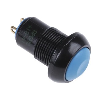 APEM IP Series Push Button Switch Latching Panel Mount 13.6 mm Cutout SPST Blue Actuator IP67 50V dc IPR1SAD1