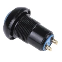 APEM IP Series Push Button Switch Latching Panel Mount 13.6 mm Cutout SPST Blue Actuator IP67 50V dc IPR1SAD1