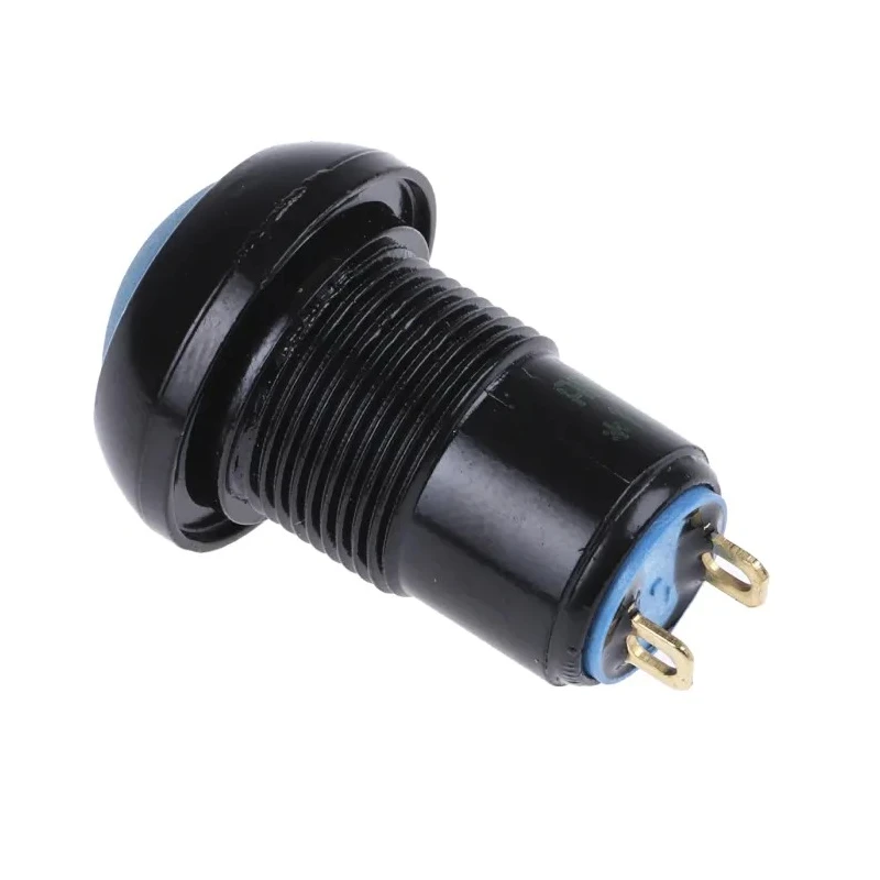 APEM IP Series Push Button Switch Latching Panel Mount 13.6 mm Cutout SPST Blue Actuator IP67 50V dc IPR1SAD1