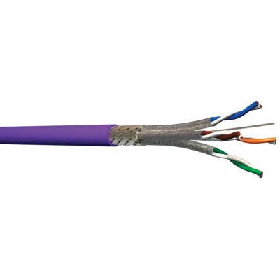 Multimedia Connect MMC Cat7 Ethernet Cable 250m Shielded Screened Purple Low Smoke Zero Halogen Cat7