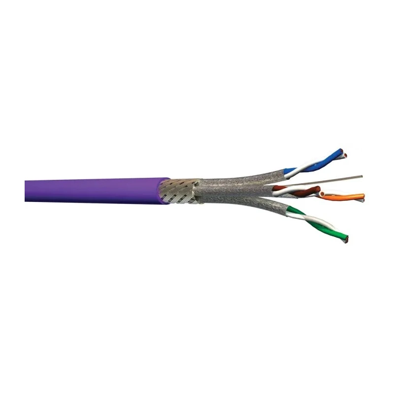 Multimedia Connect MMC Cat7 Ethernet Cable 250m Shielded Screened Purple Low Smoke Zero Halogen Cat7