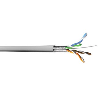 Multimedia Connect MMC Cat6 Shielded Screened Ethernet Cable, Grey PVC Jacket, 100 m Length 