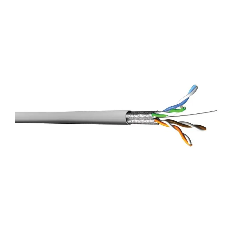 Multimedia Connect MMC Cat6 Shielded Screened Ethernet Cable, Grey PVC Jacket, 100 m Length 