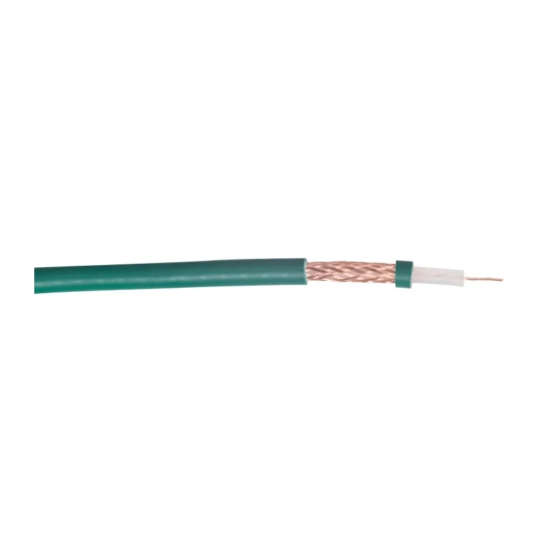 Adaltra KX 6 A Series 100 m KX6 Coaxial Cable 75 Ω, Green, Unterminated KX61