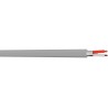 Adaltra 2 Core Telephone Cable 1 x 0.51 mm Bare Copper Conductor PVC Jacket Grey Ivory Sheath 100m SYT124G1