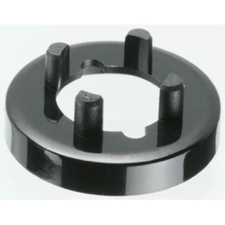 Sifam Nut Cover 11.5 mm Knob Diameter Black Nylon for 6 mm Axial Shaft N110-BLK