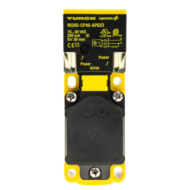 Turck Block Inductive Proximity Sensor M12 PNP 30 V dc 200mA 50 mm Detection NI50U-CP40-AP6X2
