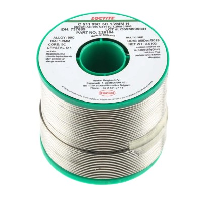 Multicore Lead Free Solder Wire 1.2 mm Diameter, 227 °C Melting Point, Activated Rosin Flux 737689