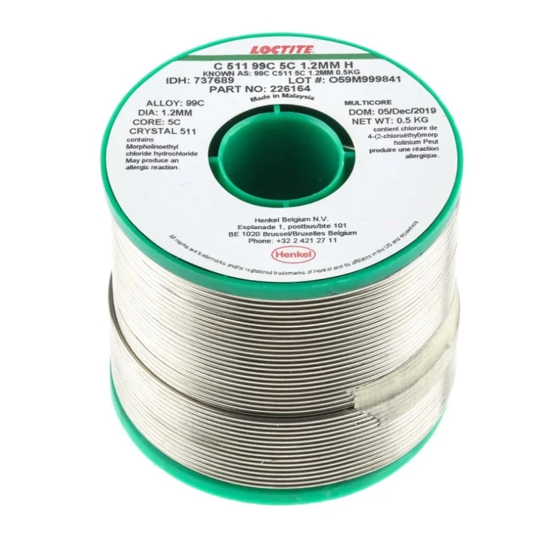 Multicore Lead Free Solder Wire 1.2 mm Diameter, 227 °C Melting Point, Activated Rosin Flux 737689