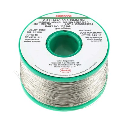 Multicore Lead Free Solder Wire 0.23 mm Diameter, 217 °C Melting Point, Activated Rosin Flux 250g Malaysia 289751