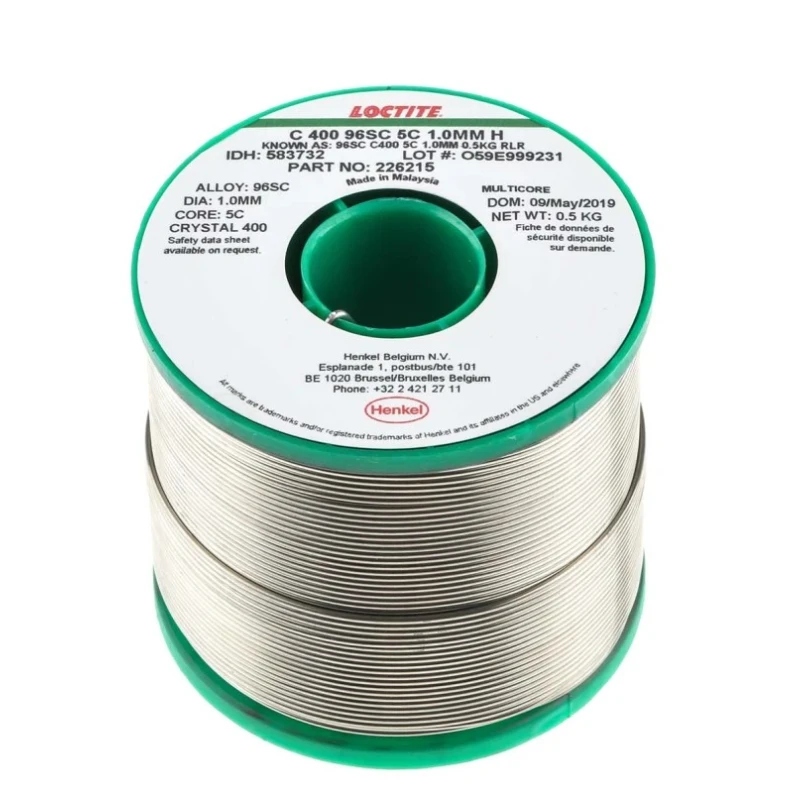 Multicore Lead Free Solder Wire 1 mm Diameter 217 °C Melting Point 500g Malaysia 583732