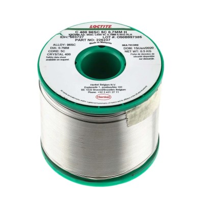 Multicore Lead Free Solder Wire 0.7 mm Diameter 217°C Melting Point Sn95.5 Ag3.8 Cu0.7 Halogen Free Flux 500g 583727