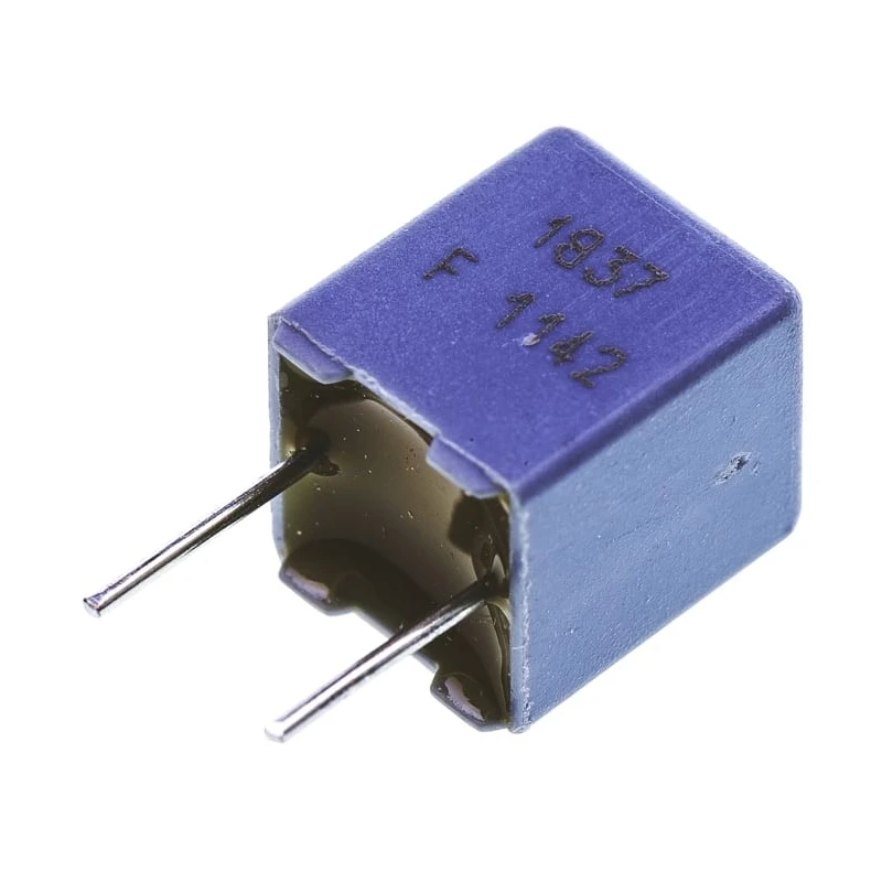 Vishay MKP 1837 Film Capacitor, ±1 % Tolerance, 68 nF Capacitance, 100 V DC & 100 V AC Rated Voltage, Through MKP1837368011