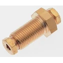 Norgren 22 Series Female Pneumatic Fitting Brass, 3/8 in Threaded-to-Tube Compression, Nickel Finish 220290400