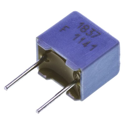 Vishay MKP 1837 Film Capacitor ±1 % Tolerance 22 nF 100 V dc 63 V ac Through Hole MKP1837322011