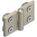 Bosch Rexroth Die Cast Aluminium Door Hinge, Nickel-Plated Finish, Compatible with 45 mm MGE Strut Profile 3842544531