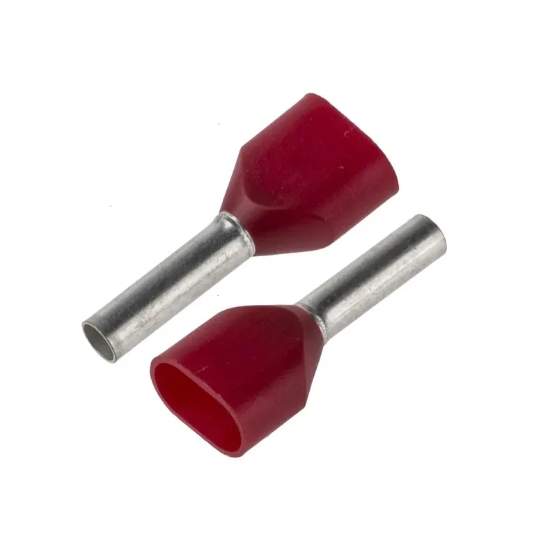 JST TWE Insulated Crimp Bootlace Ferrule Red 8 mm Pin Length 2.3 mm Pin Diameter to 18 AWG Wire Size TWE1-8