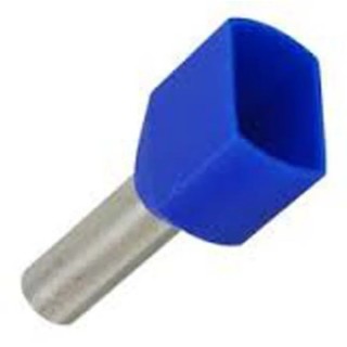 JST TWE Insulated Crimp Bootlace Ferrule, 2.9 mm Pin Diameter, 9 mm Pin Length, Blue, 14 AWG, Polypropylene TWE2.5-10