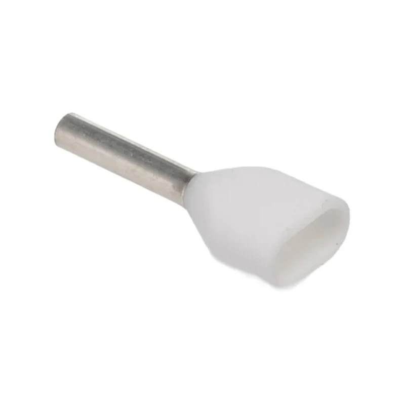 JST Insulated Crimp Bootlace Ferrule 8 mm Pin Length 1.5 mm Pin Diameter White 20 AWG Wire Size TWE0.5-8