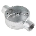 RS PRO Galvanised Steel Conduit Fitting, 20 mm Nominal Size, M4 Thread, Black 228-895