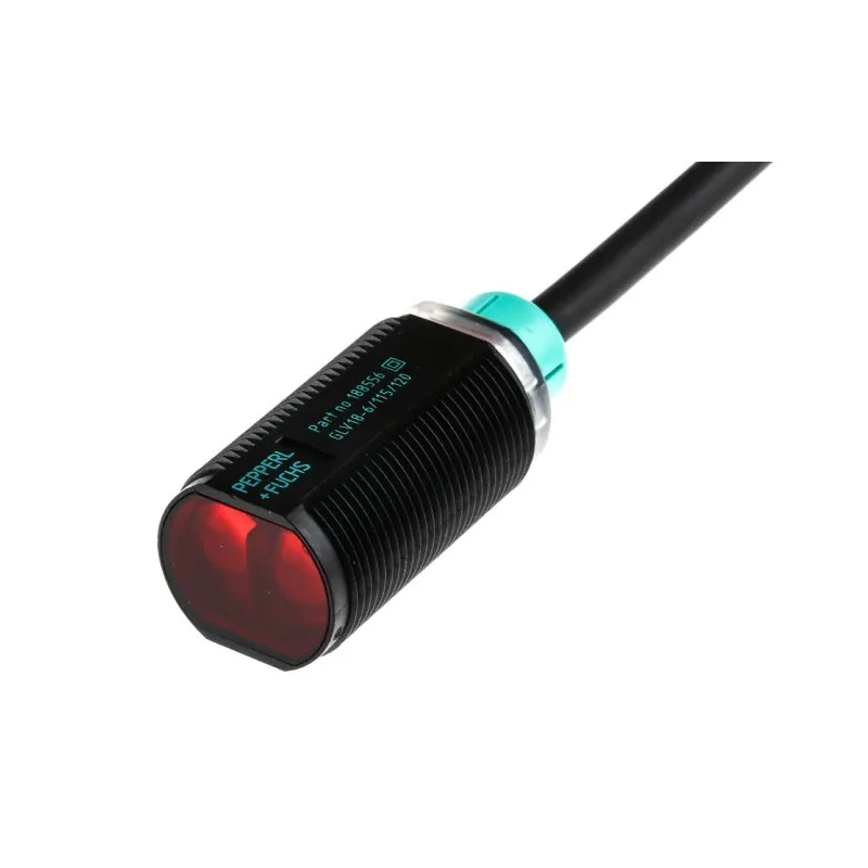 Pepperl + Fuchs Retroreflective Photoelectric Sensor Barrel Sensor 6.5 m Detection Range PNP Output IP67 GLV18-6/115/120