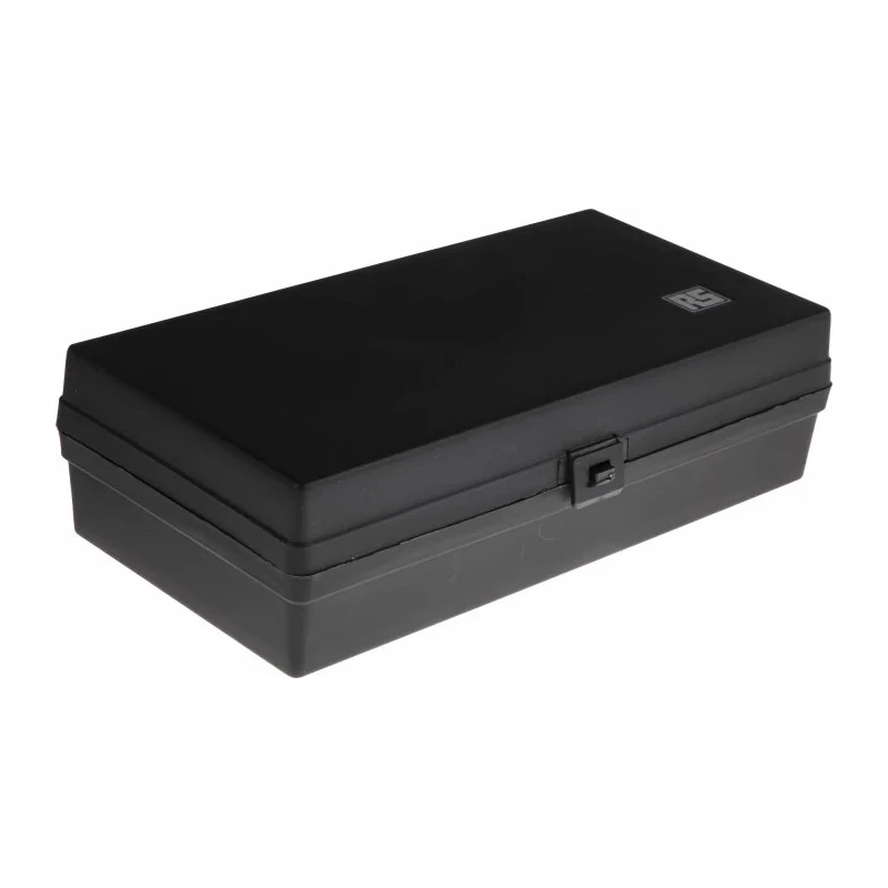 RS PRO Plastic Transit Case Black Polypropylene 280x145x78 mm 230-374