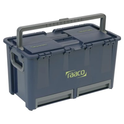 Raaco 2 Drawer Plastic Tool Box 540 mm Length 230 mm Width 540 mm Height 136600