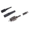 Amphenol Socapex Fibre Optic Connector Multimode FC to PC APC Plastic Optical 128 μm 0.3dB Insertion 944 601 5010