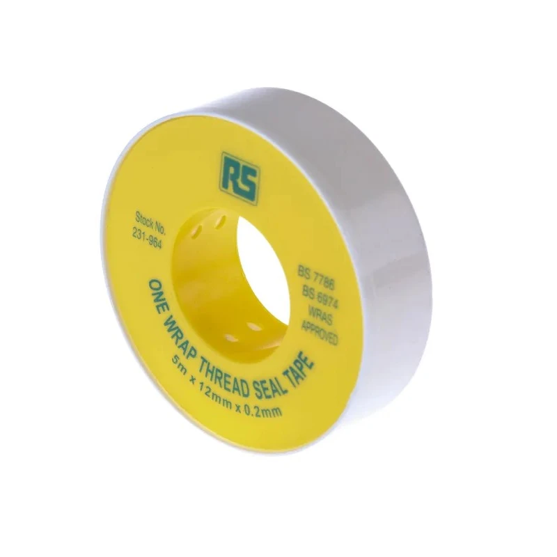 RS PRO White PTFE Thread Seal Tape 12mm Width x 0.2mm Thickness x 5m Length 231-964