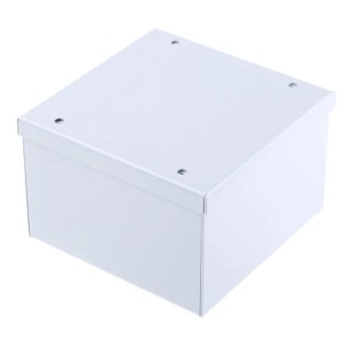 RS PRO Grey Cold Rolled Steel Instrument Case 80 mm x 120 mm x 120 mm 232-226