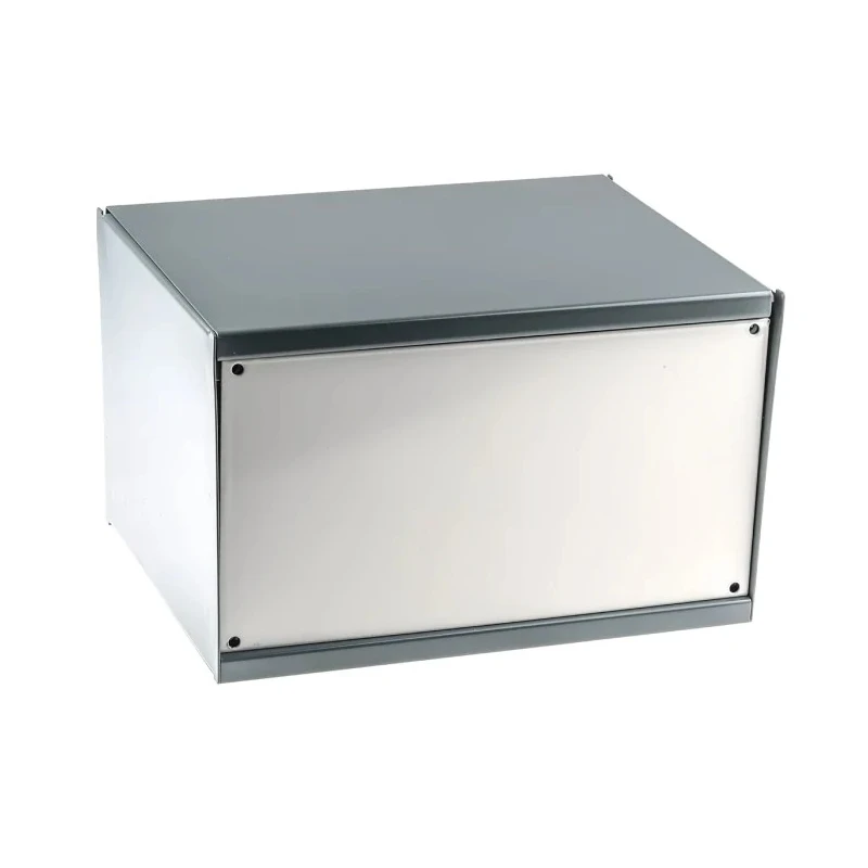 RS PRO Grey Cold Rolled Steel Instrument Case 159 mm x 254 mm x 197 mm 232-311