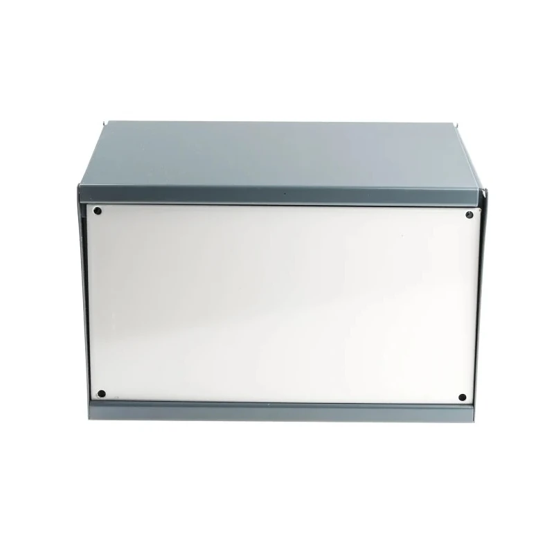 RS PRO Grey Cold Rolled Steel Instrument Case 159 mm x 254 mm x 197 mm 232-311