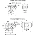 SMC Double Knuckle Joint for Use With Rod End Nut Compatible Bore Size 25 to 32 mm² Y-G03