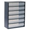 Raaco Drawer Storage Unit 6, Steel Frame, Blue, 417 mm x 306 mm x 150 mm 137485
