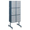 Raaco Drawer Storage Unit Steel Case Blue 1.6 m Height x 622 mm Width x 570 mm Depth 137522