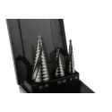 RS PRO 3-Piece Step Drill Bit Set for Metal 4 mm Min to 30 mm Max HSS 232-614
